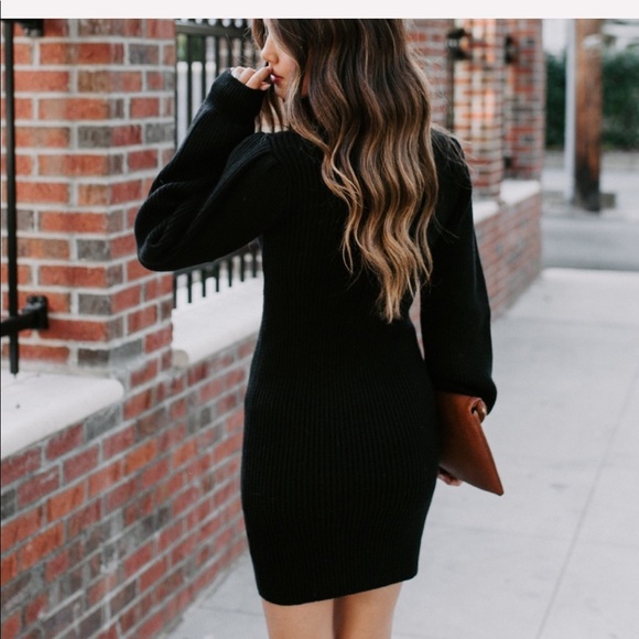 December To Remember Mock Neck Sweater Dress Vici - Picture 6 of 6